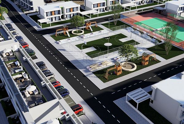 Двухкомнатная квартира 97 м2 с террасой на крыше в современном комплексе в Енибоазичи