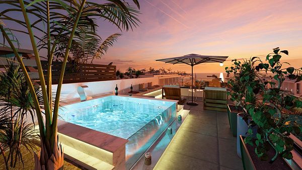 Квартира Loft 1+1 Penthouse 64 м2 с двумя террасами в Бахчели