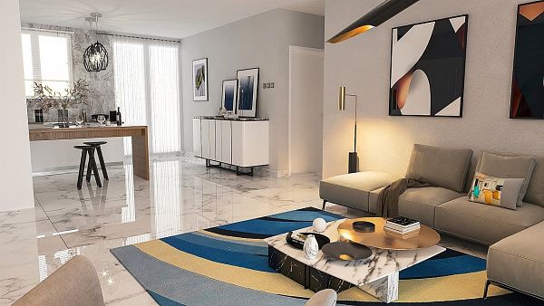 3-комнатные апартаменты 75 м2 + 38 м2 терраса в элитном комплексе в 300 метрах от пляжа