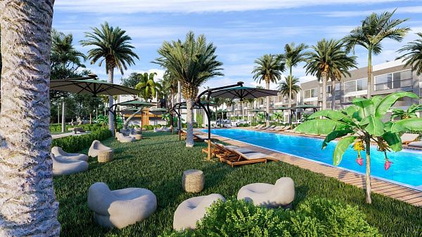 2-комнатные апартаменты loft 56 м2 в новом комплексе в 600 метрах от пляжа