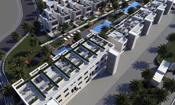 3-комнатные loft пентзаус 88 м2 c террасой на крыше 55 м2 и видом на море в спокойном районе Карпаса