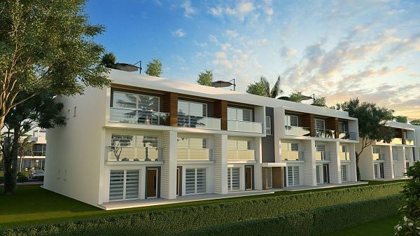 Трехкомнатная квартира 80 м2 с балконом 38 м2 в новом комплексе в Боазе