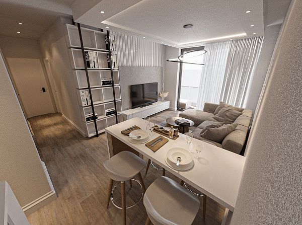Квартира 2+1 Penthouse 160 м2 с верхней террасой 65 м2  в красивом комплексе в Каршияке