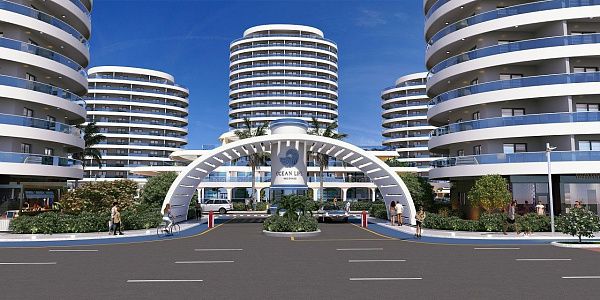 Квартира 1+1 (86 м2) с террасой в элитном комплексе в  800 м от пляжа long beach