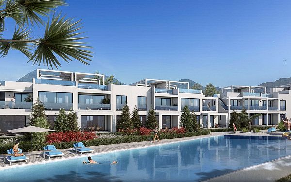 3-комнатные апартаменты 88 м2 с террасой 40 м2 в элитном комплексе в 150 метрах от собственного пляжа