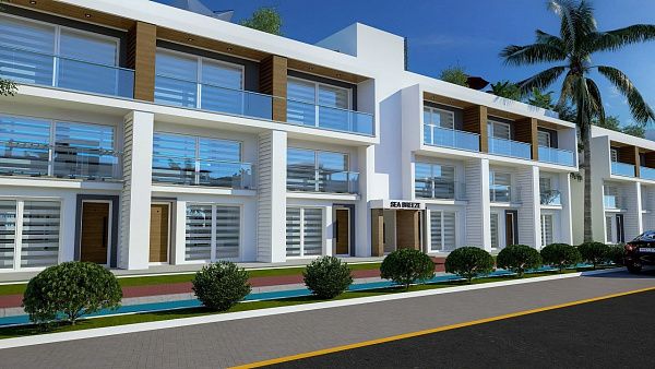 Квартира 1+1 Loft 61 м2 в красивом комплексе рядом с песчаным пляжем 