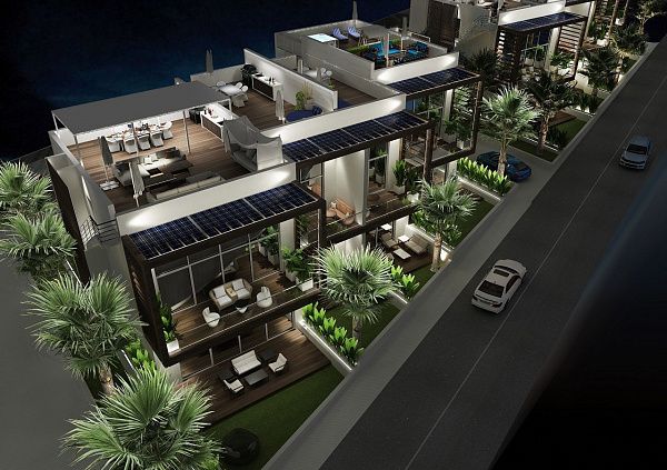 4-комнатные апартаменты loft 114 м2 в красивом комплексе в Эсентепе