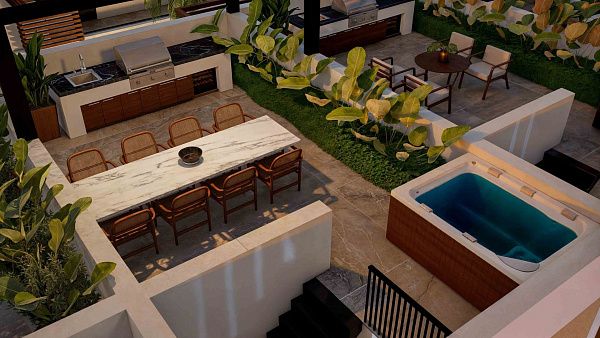 Студия penthouse 50м2 с террасой на крыше 45м2