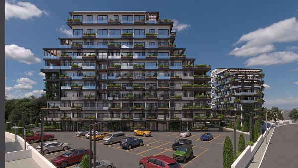 Квартира 3+1 (117м2  ) в роскошном современном комплексе в центре Кирении