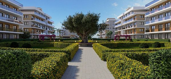 Квартира 1+1(58 м2 )в новом красивом комплексе в Гечиткале