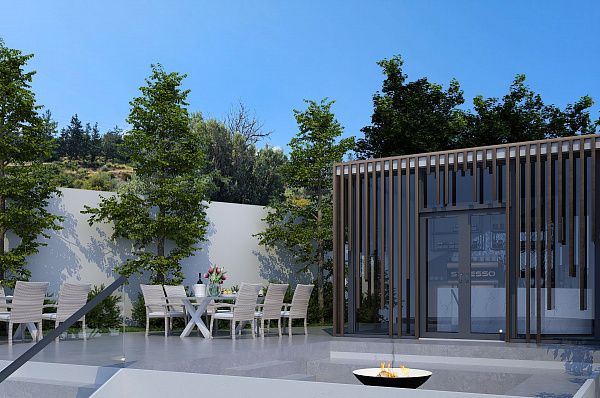 Двухкомнатная квартира 70 м2 с балконом и садом в уютном комплексе в Эсентепе
