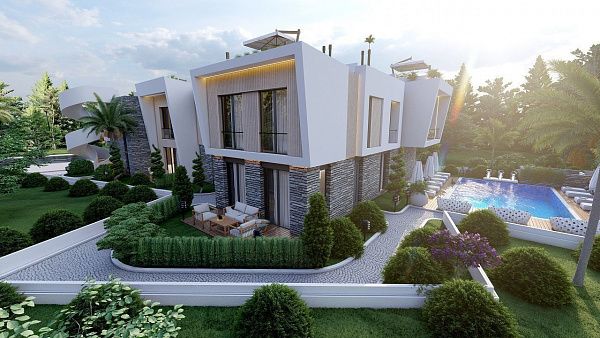 2-комнатные апартаменты 50 м2 с балконом и садом в Алсанджаке