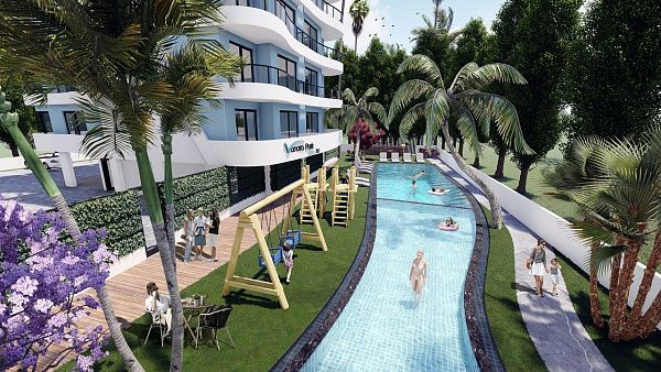 3-комнатные апартаменты 75 м2 в современном комплексе Искеле