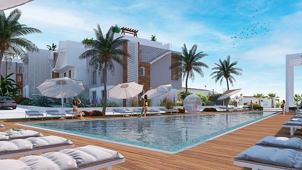 4-комнатные апартаменты loft 114 м2 в красивом комплексе в Эсентепе