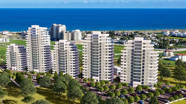 2-комнатные апартаменты 78м2 в 700 метрах от пляжа "Лонг бич"