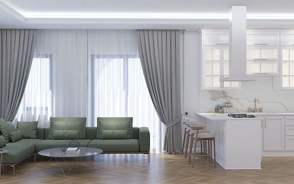 Двухкомнатный Penthouse 69 м2 с террасой в новом комплексе