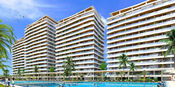 3-комнатные апартаменты 94 м2+ 16 м2 терраса  в 600 метрах от пляжа "Лонг бич"