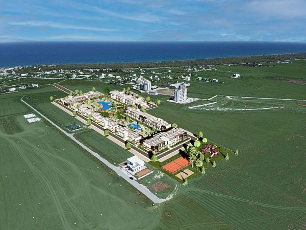 Студия 58 м2 с балконом в 800 м от пляжа