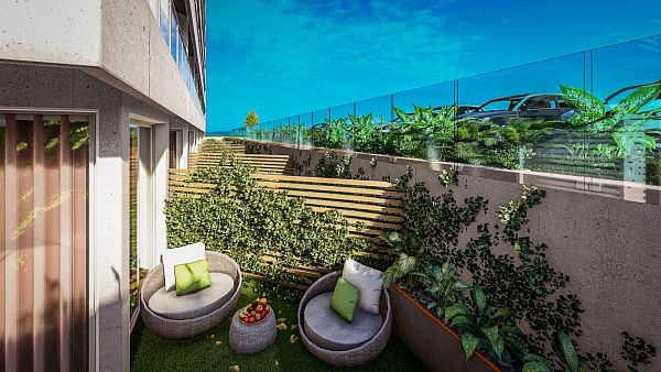 2-комнатные апартаменты 50 м2 с террасой 10 м2 всего в 250 метров до моря!