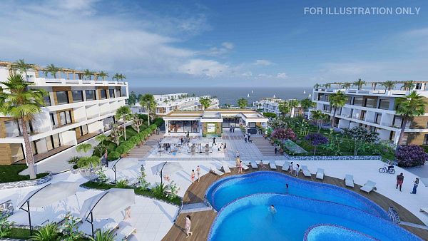 Студия penthouse 34 м2 с террасой на крыше 20 м2 в 350 метрах от моря!