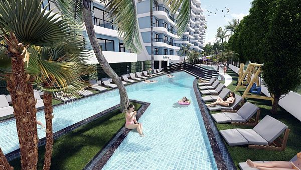 3-комнатные апартаменты 75 м2 в современном комплексе Искеле