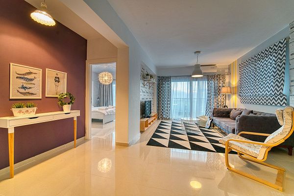 3-комнатные апартаменты 79 м2 с балконом 15 м2 в СПА-комплексе в 600 метрах от песчаного пляжа