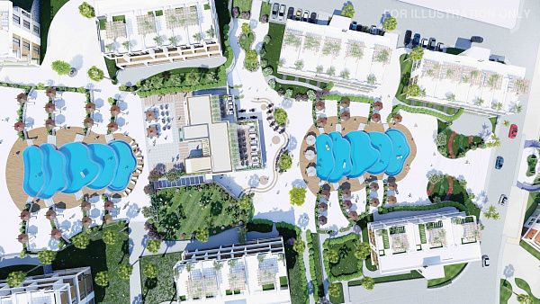 Студия penthouse 34 м2 с террасой на крыше 20 м2 в 350 метрах от моря!