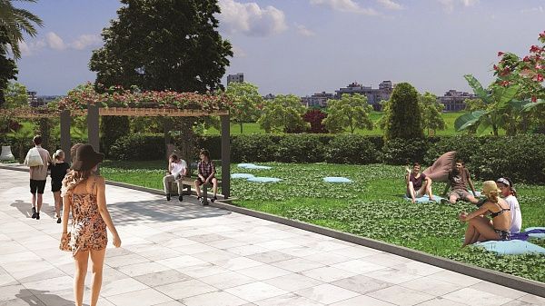 2-комнатные апартаменты 68 м2 c балконом 11 м2 в элитном комплексе в 600 метрах от пляжа