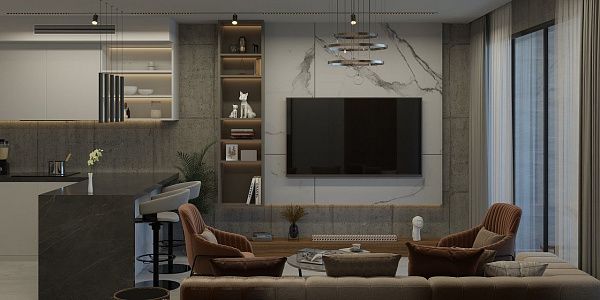 Квартира 1+1 Penthouse 112 м2 с  в новом и современном комплексе в Эсентепе