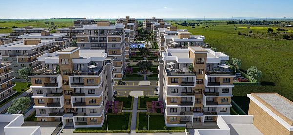 Квартира 1+1(58 м2 )в новом красивом комплексе в Гечиткале