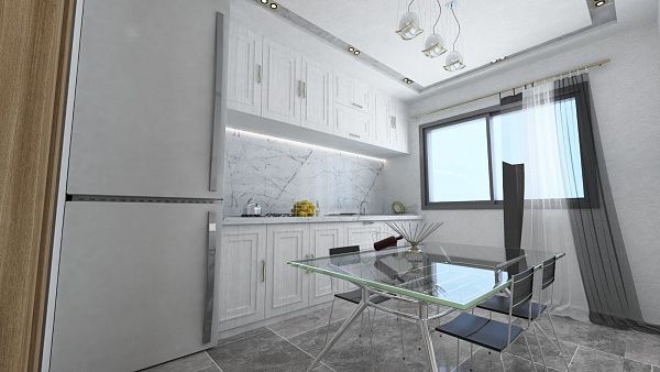 Квартира 2+1 (80 м2) с садом в новом комплексе в Боазе