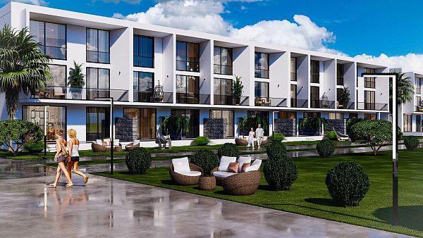 Квартира 2+1 (112 м2) Duplex с балконом  (12 м2 )в новом комплексе в Боазе 