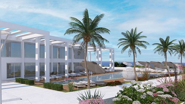 3-комнатные апартаменты 90 м2 с садом в новом комплексе в Эсентепе